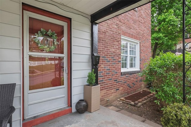 4044 Cloverlea St, Brentwood, PA 15227 - doorway to property featuring brick siding