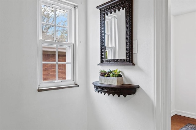 4044 Cloverlea St, Brentwood, PA 15227 - details featuring baseboards and wood finished floors