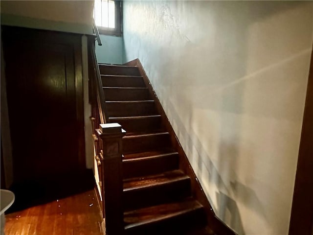 206 S State, St, PA 16222 - stairway with wood finished floors