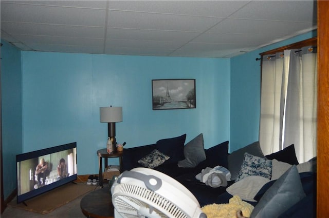 606 Chestnut St, New Castle/3Rd, PA 16101 - living area featuring a paneled ceiling
