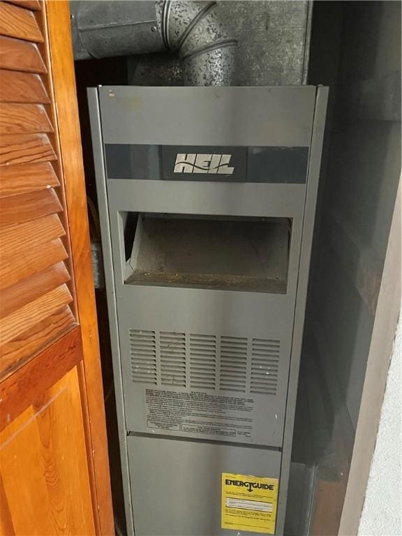details featuring heating unit