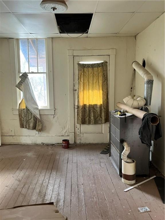 misc room with hardwood / wood-style floors
