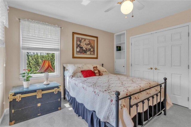 6181 Brown Rd, Penn Twp, PA 16002 - carpeted bedroom featuring a closet and a ceiling fan