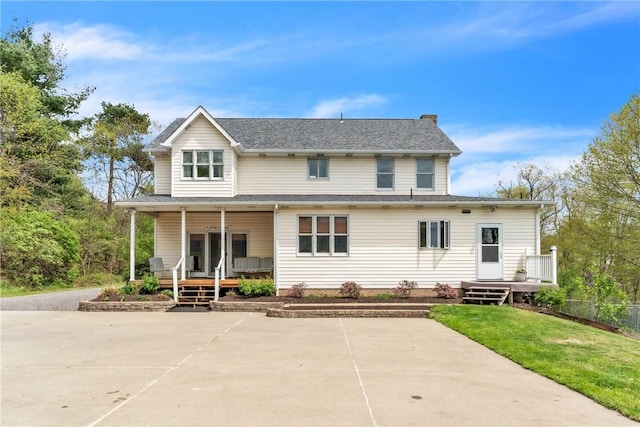 6181 Brown Rd, Penn Twp, PA 16002 - back of house featuring a porch and a yard