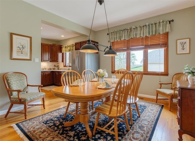 6181 Brown Rd, Penn Twp, PA 16002 - dining room featuring light wood-type flooring and recessed lighting