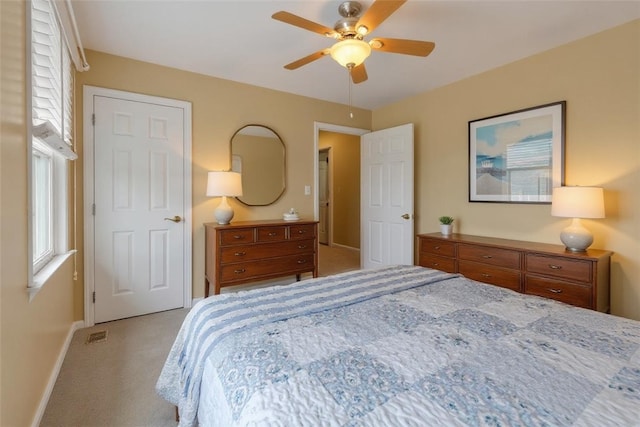 6181 Brown Rd, Penn Twp, PA 16002 - bedroom featuring carpet floors, multiple windows, and ceiling fan