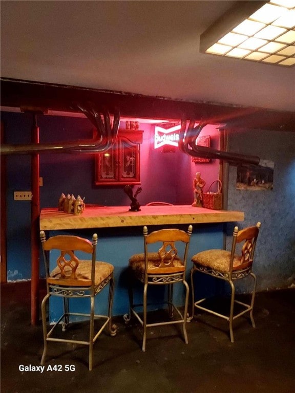 view of bar