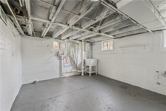 848 Ohio Ave, Monaca, PA 15061 - below grade area with concrete block wall
