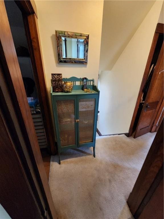 interior space featuring carpet floors