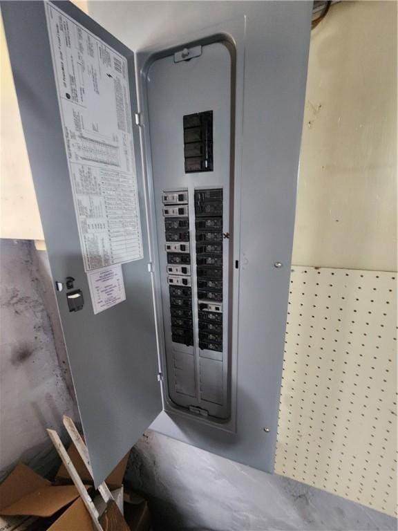 utility room with electric panel