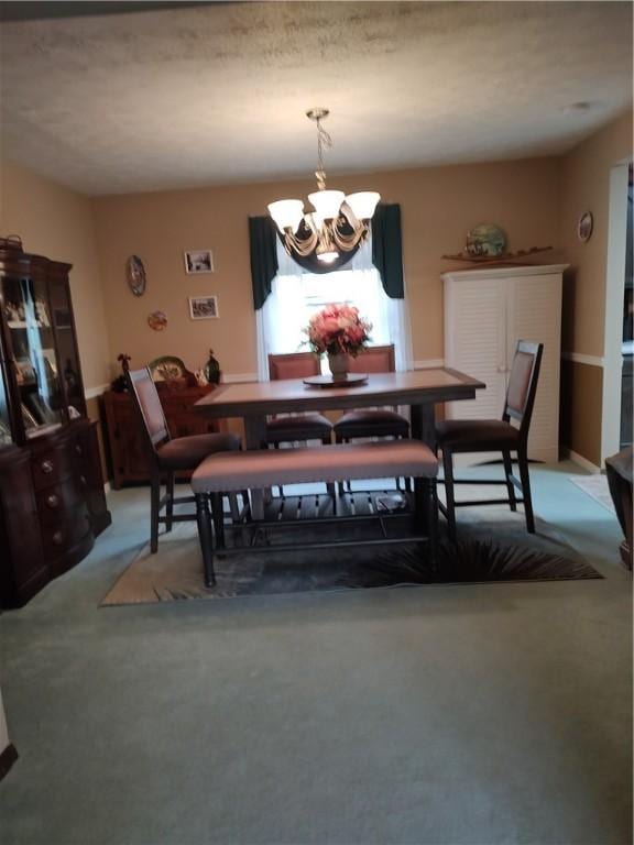 100 Forest Dr, Natrona Hts/Harrison Twp, PA 15065 - dining room with a chandelier and light carpet