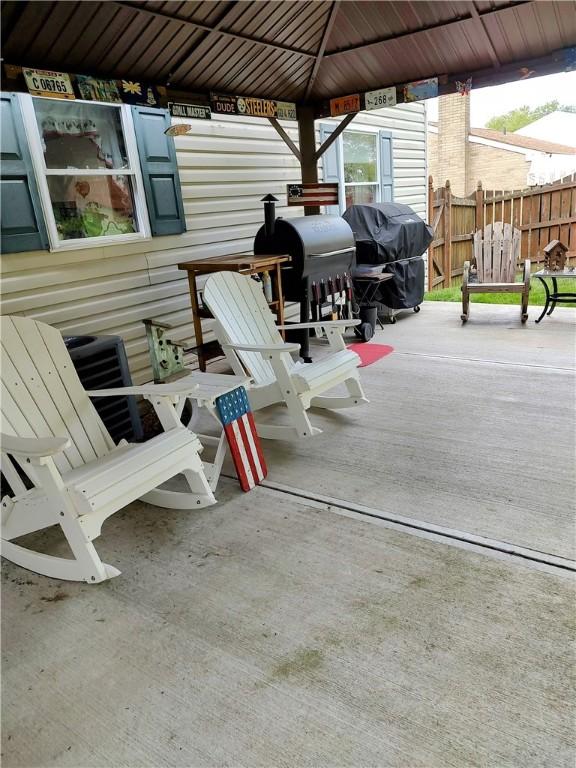 100 Forest Dr, Natrona Hts/Harrison Twp, PA 15065 - view of patio / terrace featuring grilling area and a gazebo