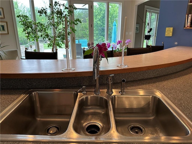 interior details featuring a sink