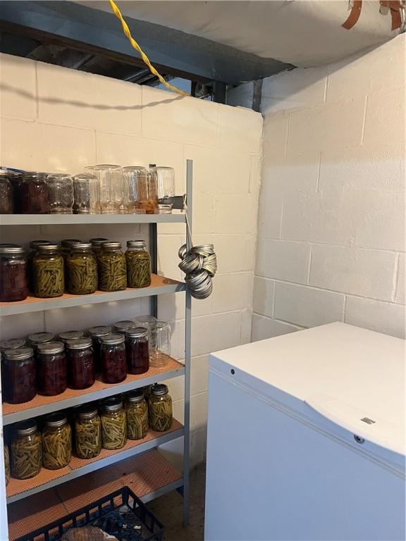 view of storage area