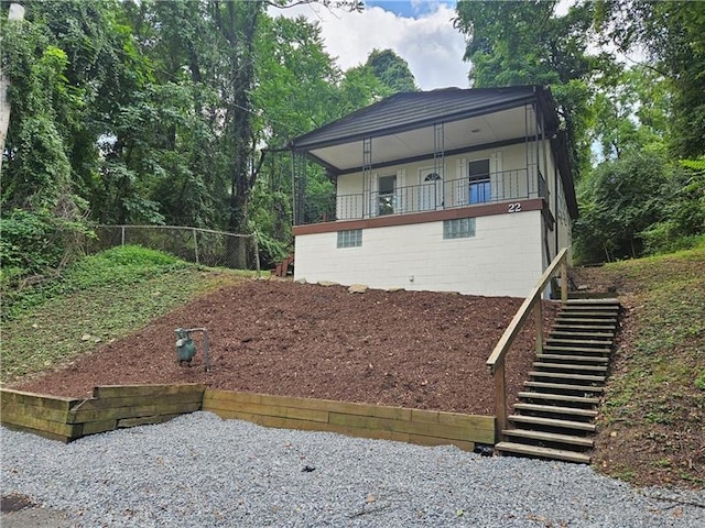 22 Radnor Ave, Forest Hills Boro, PA 15221 - exterior space with fence and stairs