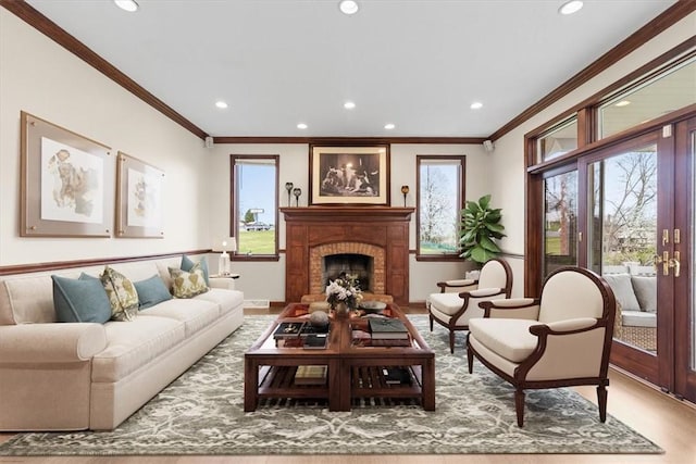 5076 Brownsville Rd, Whitehall, PA 15236 - living area with crown molding and recessed lighting