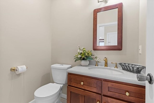 5076 Brownsville Rd, Whitehall, PA 15236 - bathroom with vanity, baseboards, tile patterned floors, and toilet