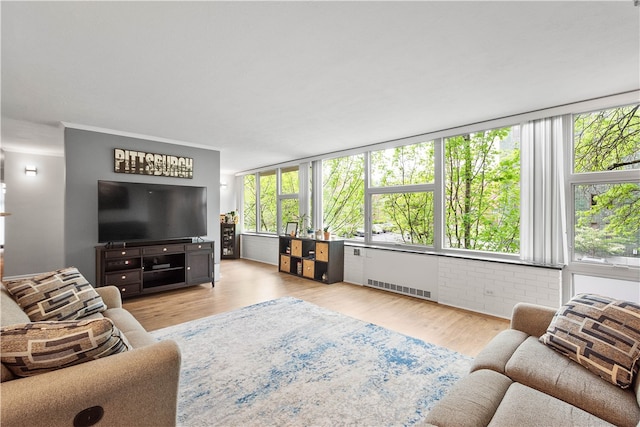 552 N Neville St Unit 26, Oakland, PA 15213 - living room with wood finished floors