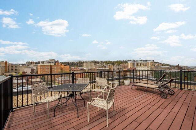 552 N Neville St Unit 26, Oakland, PA 15213 - view of wooden deck