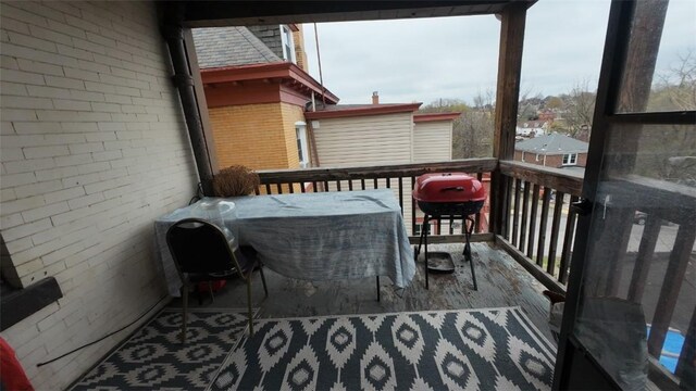 balcony with grilling area