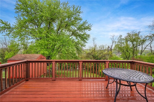 view of deck