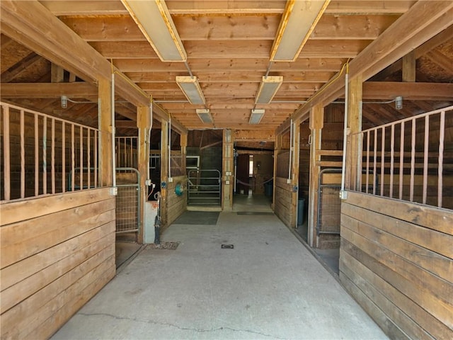 view of horse barn