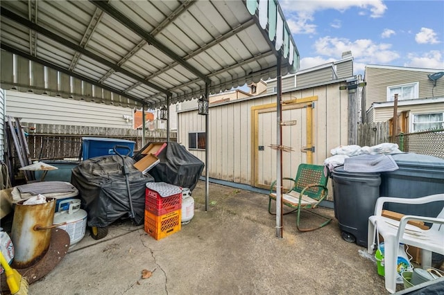 exterior space with fence