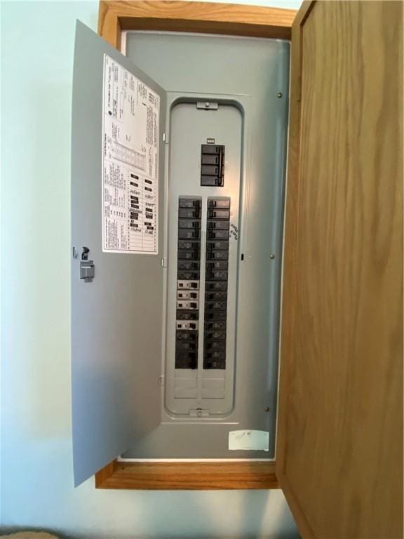utility room with electric panel