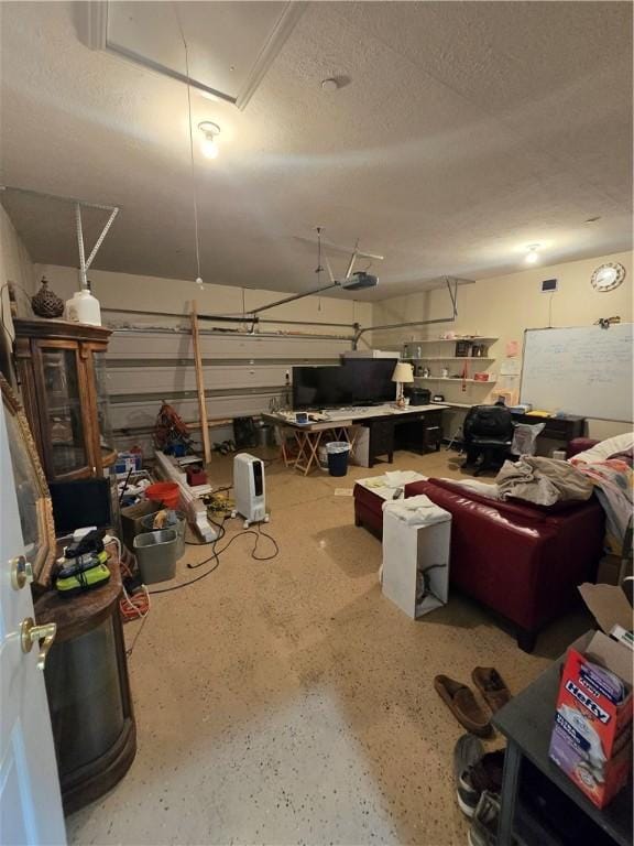 interior space featuring a garage door opener