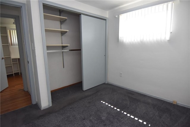 851REAR Florence Ave, Rear, East Mckeesport, PA 15035 - unfurnished bedroom featuring a closet, baseboards, and carpet floors