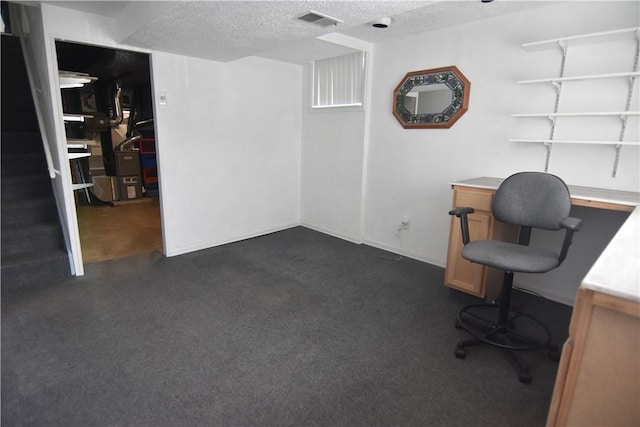 851REAR Florence Ave, Rear, East Mckeesport, PA 15035 - office area featuring a textured ceiling and visible vents