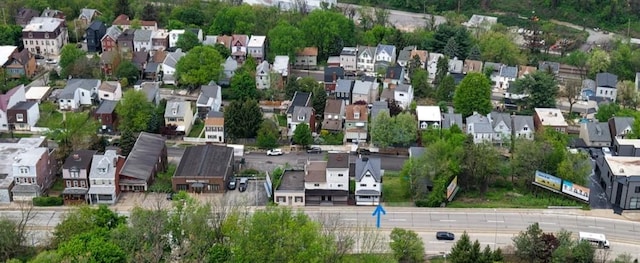 aerial view featuring a residential view