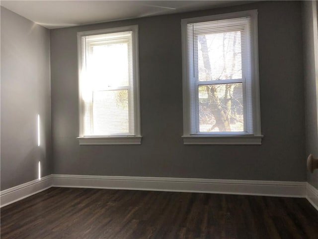 617 Center Ave, West View, PA 15229 - empty room featuring baseboards and dark wood-style floors