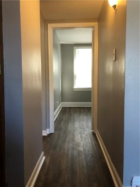 617 Center Ave, West View, PA 15229 - corridor featuring dark wood-style flooring and baseboards