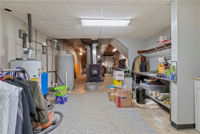 78 Cherryhill Rd, Indiana Boro Ind, PA 15701 - finished basement with a paneled ceiling
