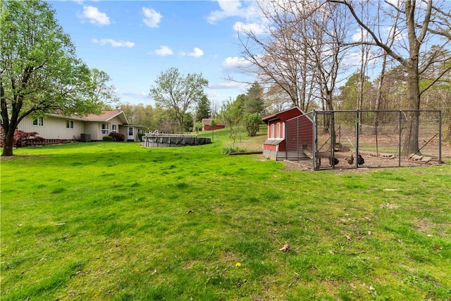 78 Cherryhill Rd, Indiana Boro Ind, PA 15701 - view of yard with central air condition unit, an outbuilding, and exterior structure