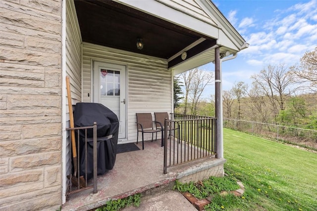 110 Thorncrest Dr, Penn Twp But, PA 16002 - view of exterior entry featuring a yard and fence