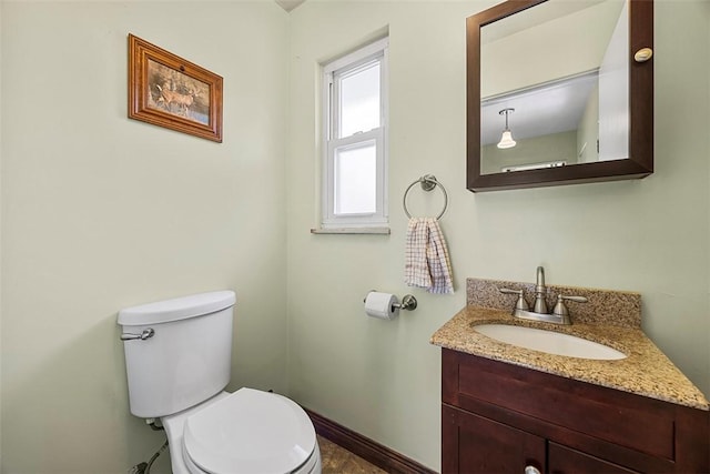 110 Thorncrest Dr, Penn Twp But, PA 16002 - bathroom featuring toilet, baseboards, and vanity
