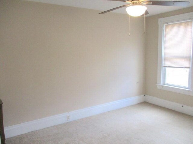 400 12th St, New Brighton, PA 15066 - carpeted spare room featuring ceiling fan and baseboards