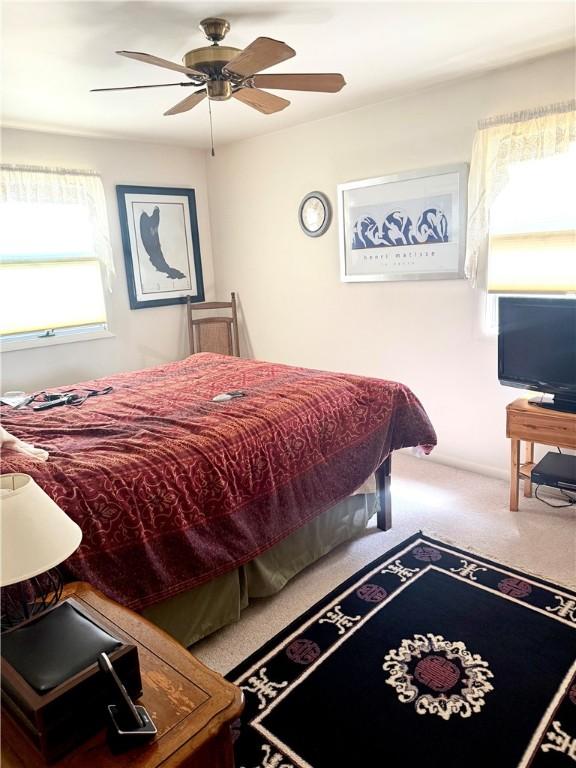 420 Edgewood Ave, White Twp Ind, PA 15701 - bedroom with carpet flooring and ceiling fan