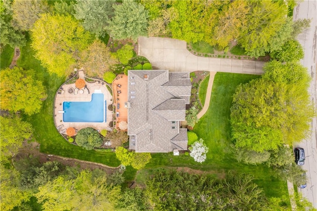 birds eye view of property