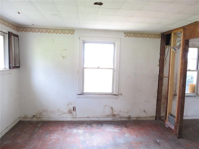 spare room featuring a wealth of natural light