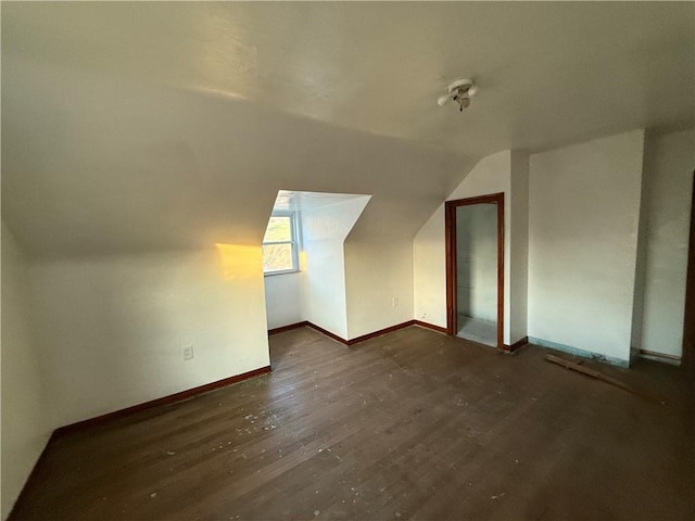 39 Eagle St, Fallowfield, PA 15022 - bonus room featuring vaulted ceiling, baseboards, and wood finished floors