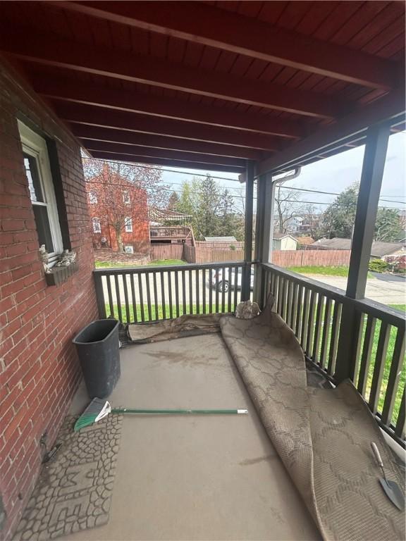 exterior space with fence