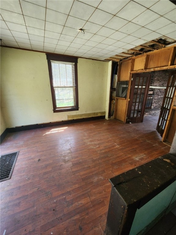 3324 Ridge Rd, Shade Twp, PA 15563 - unfurnished living room featuring wood-type flooring and baseboards