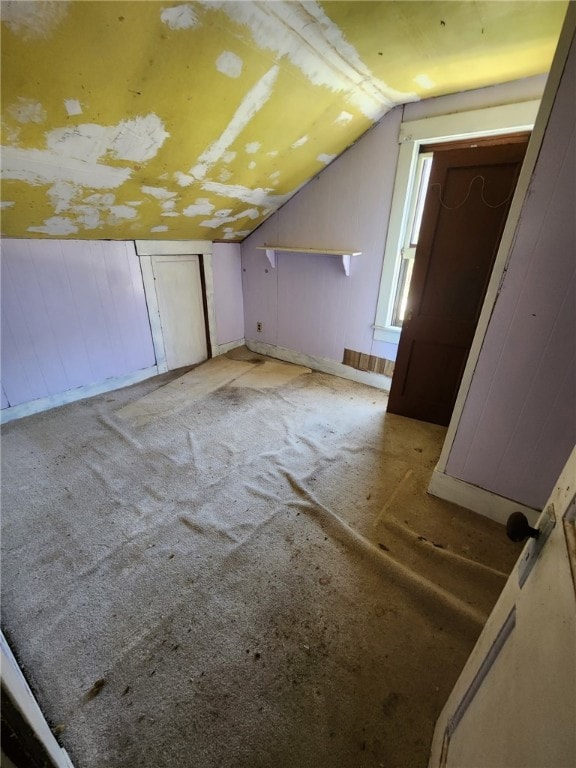 3324 Ridge Rd, Shade Twp, PA 15563 - additional living space featuring lofted ceiling and light colored carpet