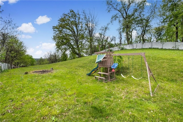 3606 Churchview Ave, Baldwin Boro, PA 15236 - view of yard featuring a playground and fence