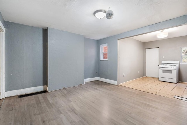 5126 Blair St, Hazelwood, PA 15207 - interior space featuring visible vents, wood finished floors, and baseboards