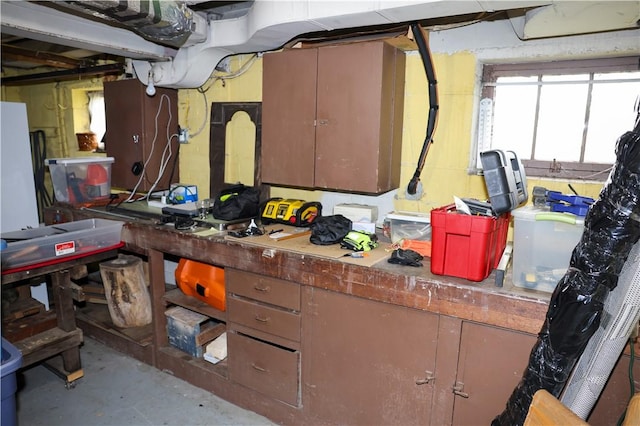view of basement
