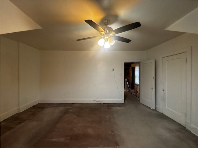 636 Lincoln Ave, East Liberty, PA 15206 - interior space featuring baseboards and a ceiling fan